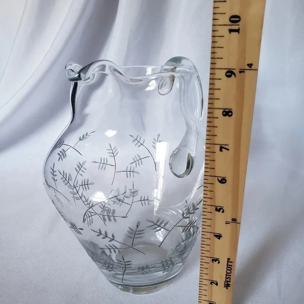 -Noritake crystal pitcher